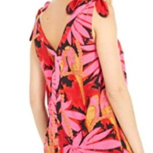 J. Crew Bruna Tie Shoulder Top in Antigua Leaves - Picture 4 of 12